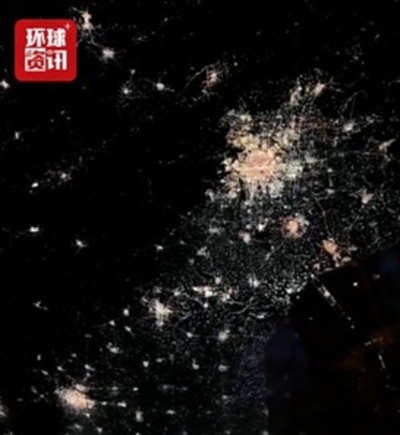 宇宙から見た中国の春節 NASA宇宙飛行士が撮影