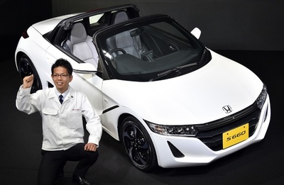 ホンダ、新型オープンスポーツカー「S660」を公開