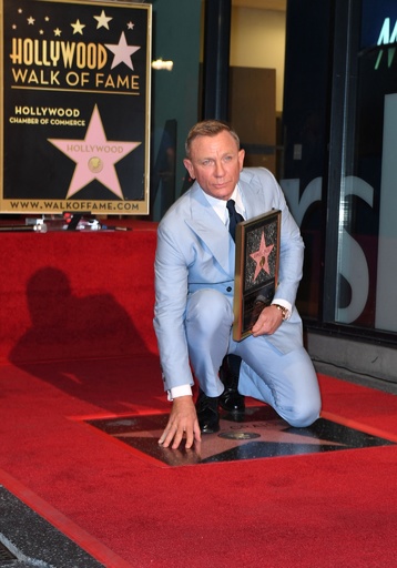 ダニエル・クレイグ、ハリウッド殿堂入り