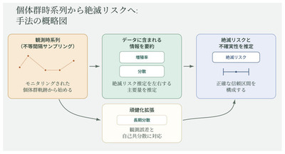 【長野大学】淡水生物学研究所が限られたデータでも絶滅リスクを信頼性高く推定できる新しい統計手法を開発し、ニホンウナギに適用 ― 国際学術誌『Methods in Ecology and Evolution』に掲載