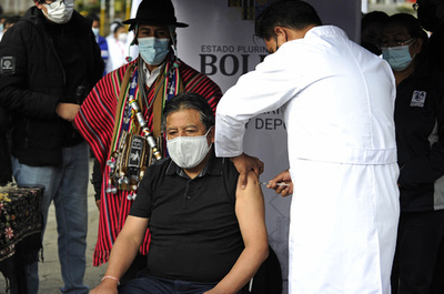 ボリビア副大統領、3回目のコロナ感染