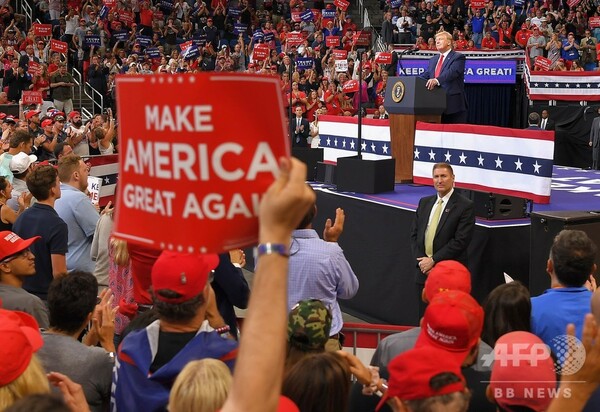 トランプ氏、2020年大統領選への立候補を正式表明 2万人が「USA、USA!」