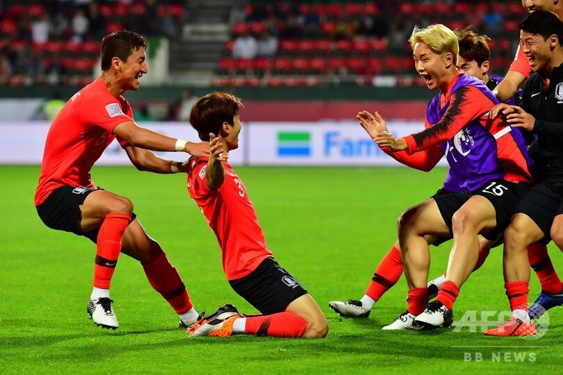 韓国が延長戦制しアジア杯8強 金珍洙の劇的弾でバーレーン下す 写真12枚 国際ニュース Afpbb News