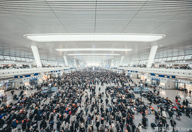 中国の「春運」、鉄道利用者は15日間で約1億1000万人