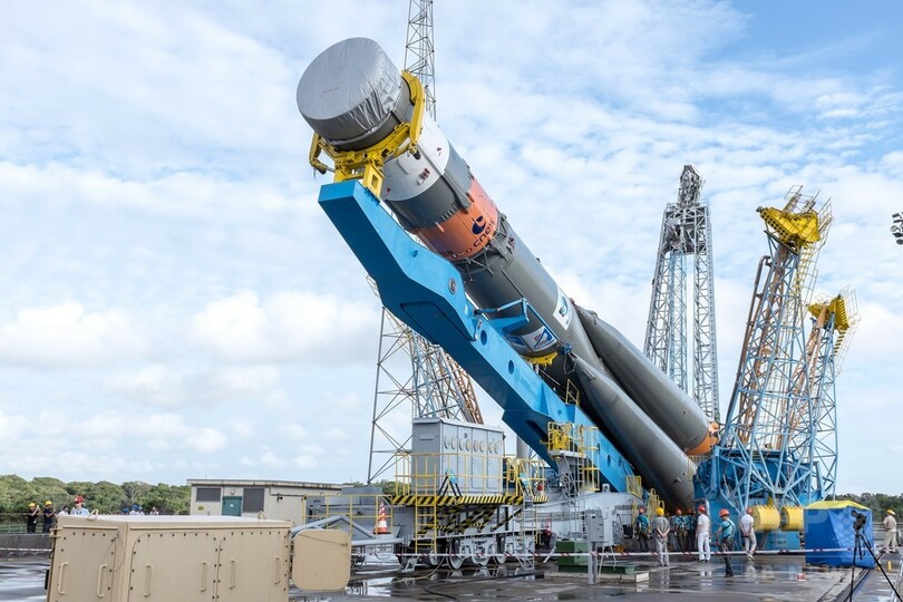 ソユーズ発射台に、ガリレオ測位衛星2機を軌道投入へ 仏ギアナ 写真8枚 国際ニュース：AFPBB News