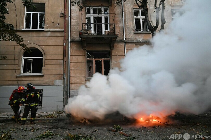 ウクライナ古都リビウにミサイル攻撃、7人死亡