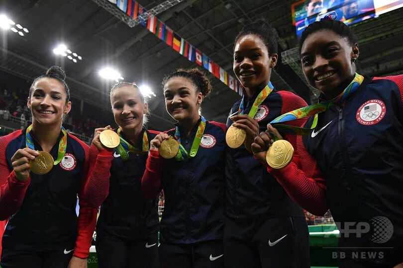 米国体操女子、団体戦で2大会連続となる金メダル獲得