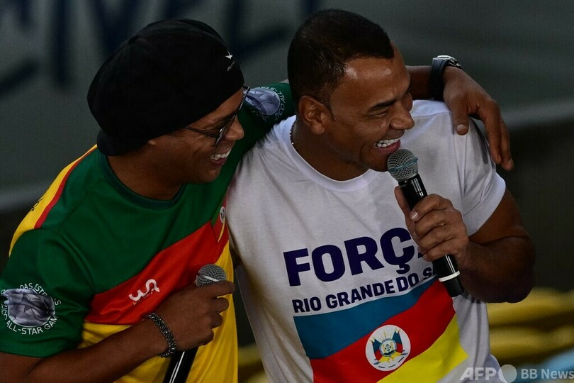 ロナウジーニョ氏らがチャリティーマッチ ブラジル南部洪水