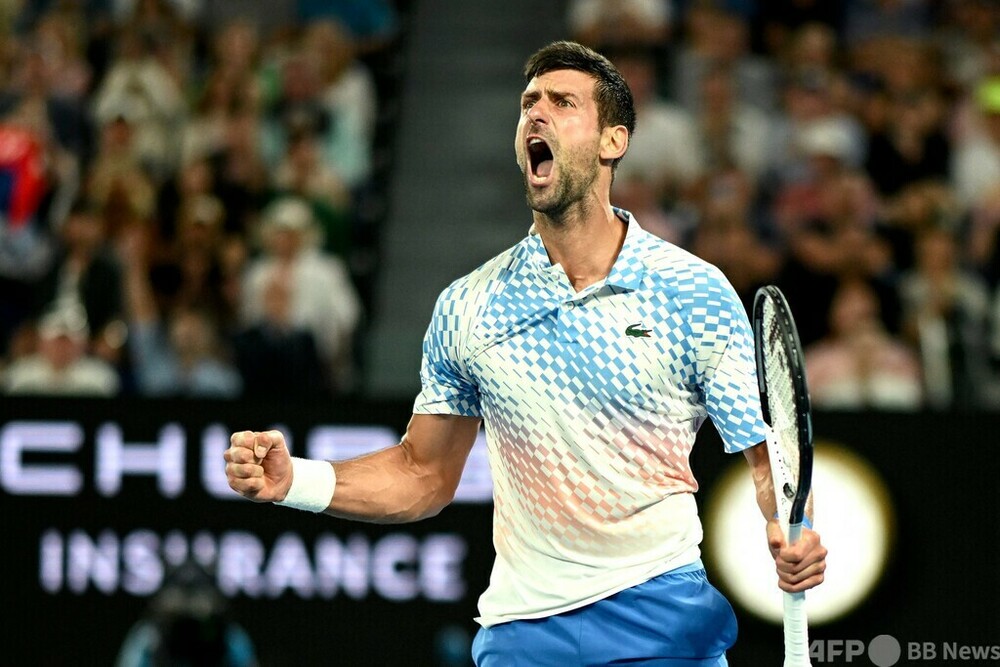 ジョコビッチが全豪OP4強入り ルブレフに圧勝 写真12枚 国際ニュース:AFPBB News
