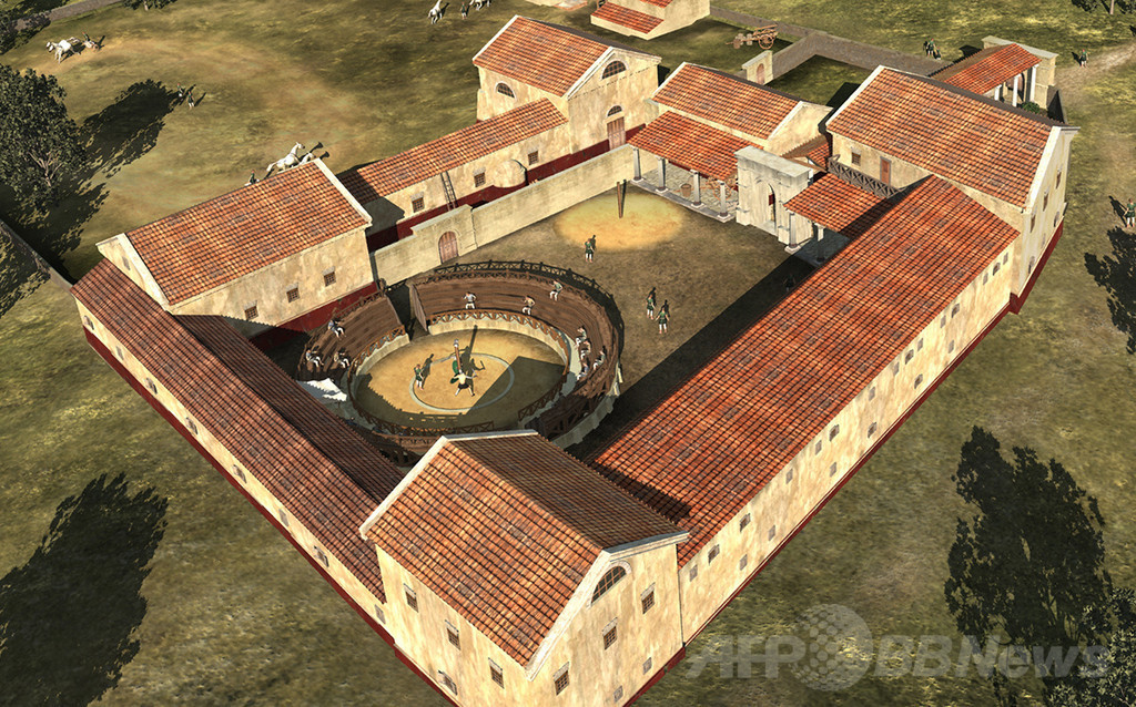 古代ローマの剣闘士訓練所、CGで再現 オーストリア