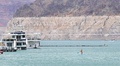水位が低下した米ラスベガス近郊の貯水池ミード湖（2022年7月23日撮影）。(c)Frederic J. BROWN / AFP