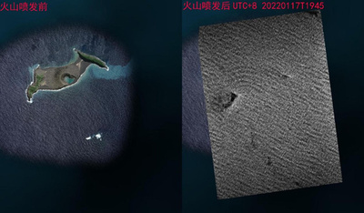 衛星「海絲1号」から、トンガ火山噴火の影響が分かる 首都の建物に目立った損傷の形跡なし