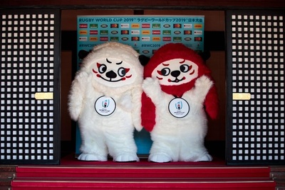 ラグビーW杯日本大会、連獅子モチーフの公式マスコット発表