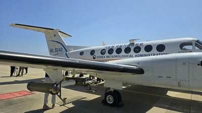 韓国の「空の気象観測所」気象航空機、3000時間飛行…観測の空白を補う