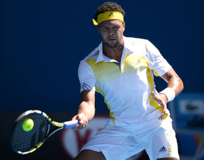 ツォンガ、初戦白星で2回戦へ 全豪オープン