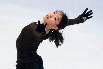 紀平、坂本、宮原が公式練習に登場 世界フィギュア