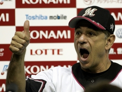 ロッテのバレンタイン監督 MLBのプレーオフで解説者に
