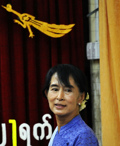 スー・チーさん、6月にノルウェーへ 外国訪問は1988年以来