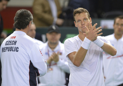 王者チェコ、スイスとの初日を1勝1敗で終える デビス杯