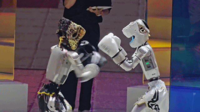 フィジカルAIファッションショーでのロボットキックボクシング(c)KOREA WAVE