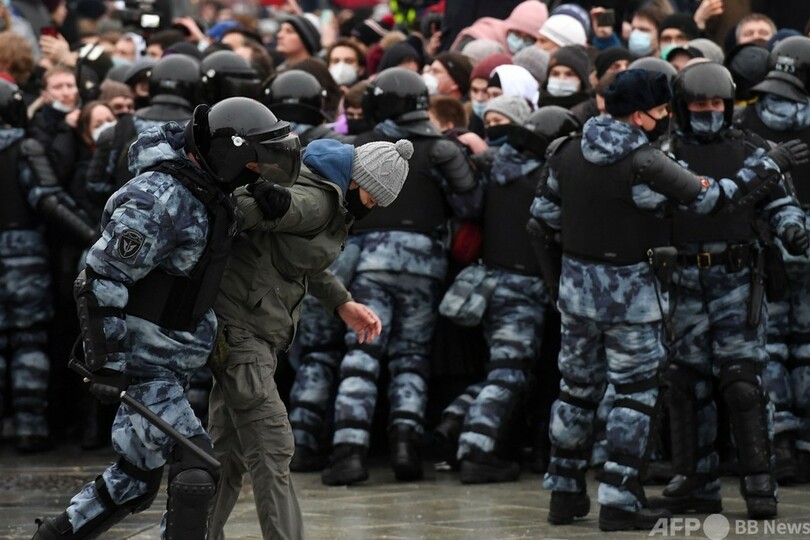 米政府、ロシアのデモ対応批判 ナワリヌイ氏の釈放求める