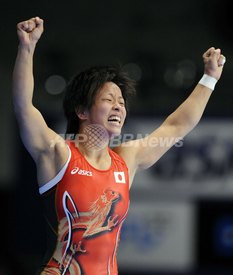 正田 59キロ級制す、女子レスリング世界選手権