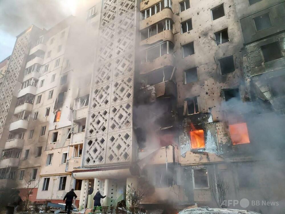 ロシアの夜間攻撃で9人死亡、数十人負傷 ウクライナ西部 写真3枚 国際