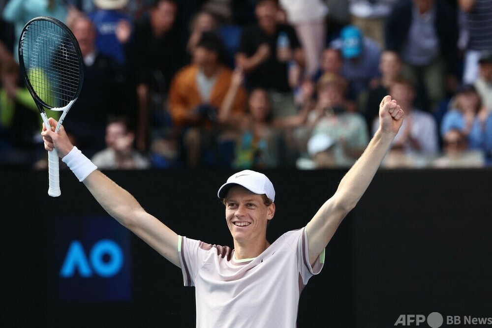 シナー、王者ジョコビッチ下し初のGS決勝進出 全豪OP 写真18枚 国際