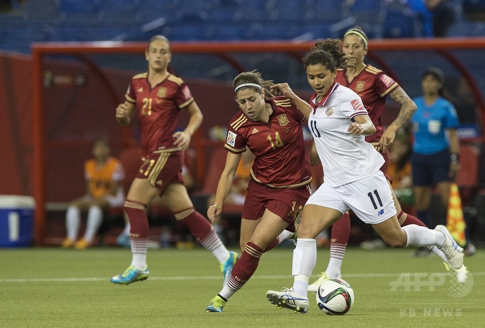 コスタリカ 格上スペインと引き分ける 女子サッカーw杯 写真5枚 国際ニュース Afpbb News