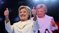 米ペンシルベニア州フィラデルフィアで開催中の民主党全国大会で、米大統領選の党候補指名受諾演説のため登壇したヒラリー・クリントン前国務長官（2016年7月28日撮影）。(c)AFP/Robyn BECK