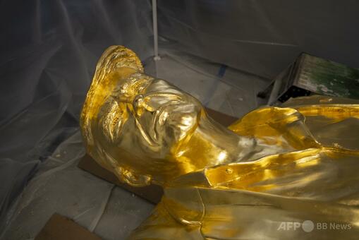 金のトランプ像は「金の子牛」ではない 米牧師、偶像崇拝を否定 写真5