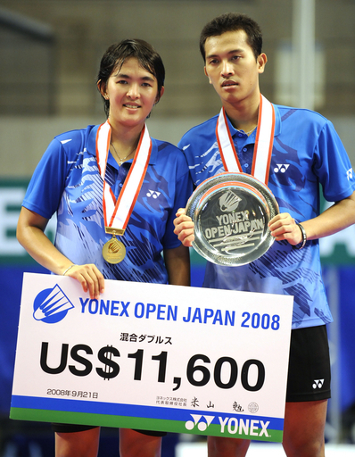 ヨネックス・オープン・ジャパン2008　リジャル／マリサ組が混合ダブルスを制す