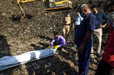 ごみ山の下敷きになった「くず拾い」の印少女、遺体で発見