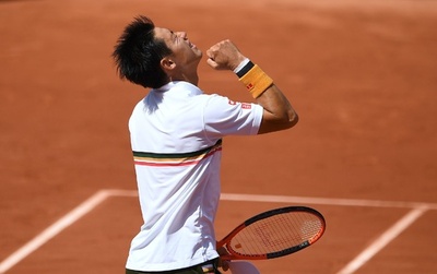錦織がGS通算7度目の8強入り、準々決勝の相手はマレー 全仏OP
