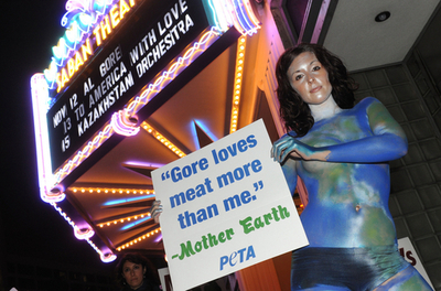 「肉食やめて温暖化を防ごう」、PETAがA・ゴア氏にアピール