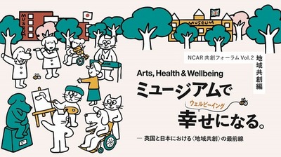 英国と日本における地域共創の最前線<br />東京藝術大学との《共創フォーラムVol.2》を開催<br />「Arts, Health & Wellbeing ミュージアムで幸せ(ウェルビーイング)になる。」