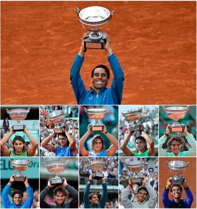 通算11度目の全仏制覇を果たしたナダル、フェデラー超えは「考えていない」