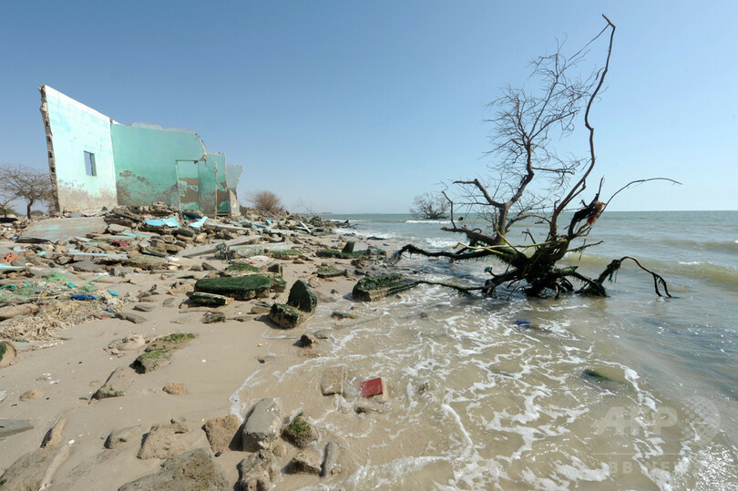 aumento do nível médio global do mar entre 1993 e 2023