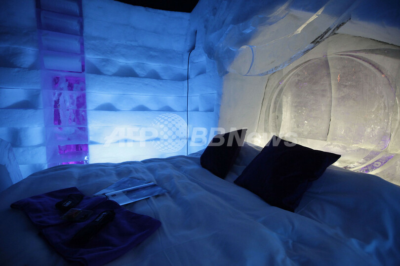 愛は冷めません、オランダに室温8度の「氷のホテル」