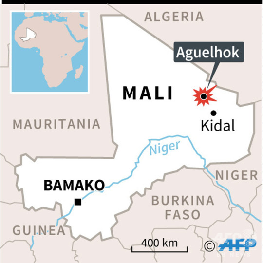 マリのPKO駐屯地をイスラム過激派が襲撃、隊員10人死亡 マリのPKO駐屯地をイスラム過激派が襲撃、隊員10人死亡