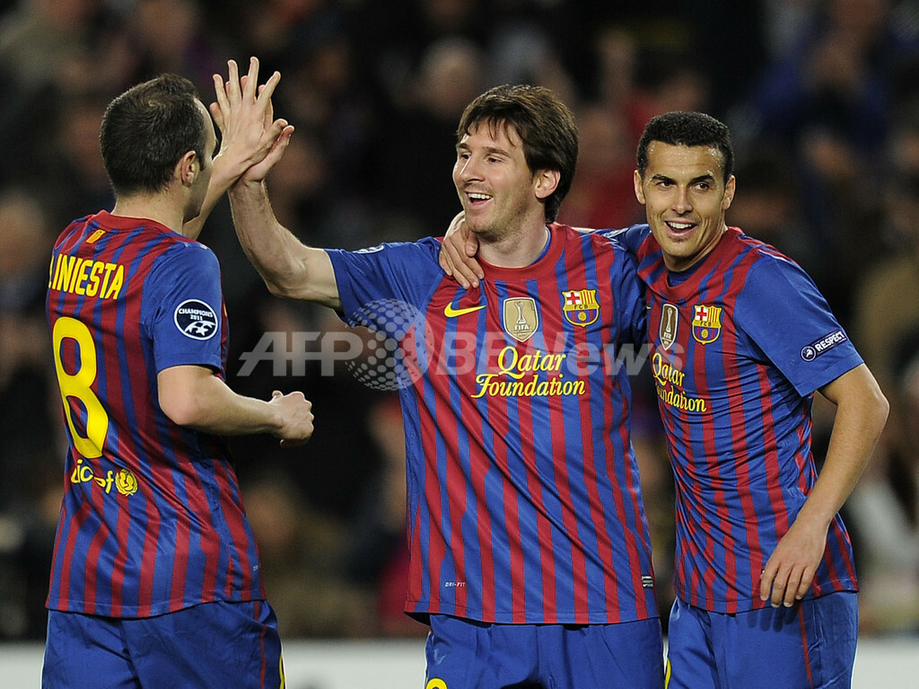 FCバルセロナが準々決勝進出、メッシが5得点 欧州CL 写真20枚