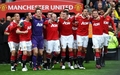 10-11イングランド・プレミアリーグ、マンチェスター・ユナイテッド（Manchester United）対ブラックプール（Blackpool FC）。試合後に優勝を喜ぶマンチェスター・ユナイテッドの選手（2011年5月22日撮影）。(c)AFP/PAUL ELLIS