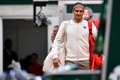 全仏オープンテニス、男子シングルス準決勝。コートに到着するロジャー・フェデラー（2019年6月7日撮影）。(c)Martin BUREAU / AFP