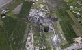 メキシコ中部トゥルテペックの花火倉庫で起きた爆発で、空中から撮影した現場の様子（2018年7月5日撮影）。(c)AFP PHOTO / Pedro PARDO
