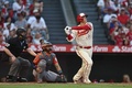 23MLB、ロサンゼルス・エンゼルス対ヒューストン・アストロズ。9回にソロ本塁打を放つロサンゼルス・エンゼルスの大谷翔平（2023年7月16日撮影）。(c)Michael Owens/Getty Images/AFP