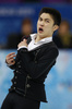 ソチ冬季五輪、フィギュアスケート男子シングル・フリースケーティング（FS）。演技に臨む閻涵（Yan Han、ハン・ヤン、2014年2月14日撮影）。(c)AFP/ADRIAN DENNIS
