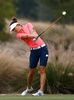 女子ゴルフ、CMEグループ・ツアー選手権（CME Group Tour Championship 2014）3日目。6番でティーショットを打つミッシェル・ウィ（Michelle Wie、2014年11月22日撮影）。(c)AFP/Getty Images/Sam Greenwood