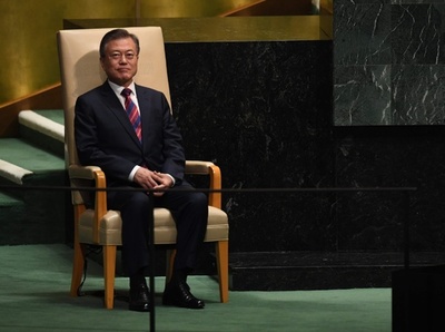 韓国大統領、終戦宣言の実現に向けた取り組みを米に要請