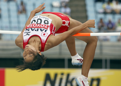 青山 女子走り高跳びで予選落ち