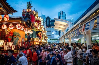 Uchiwa Matsuri festival in Kumagaya, Saitama